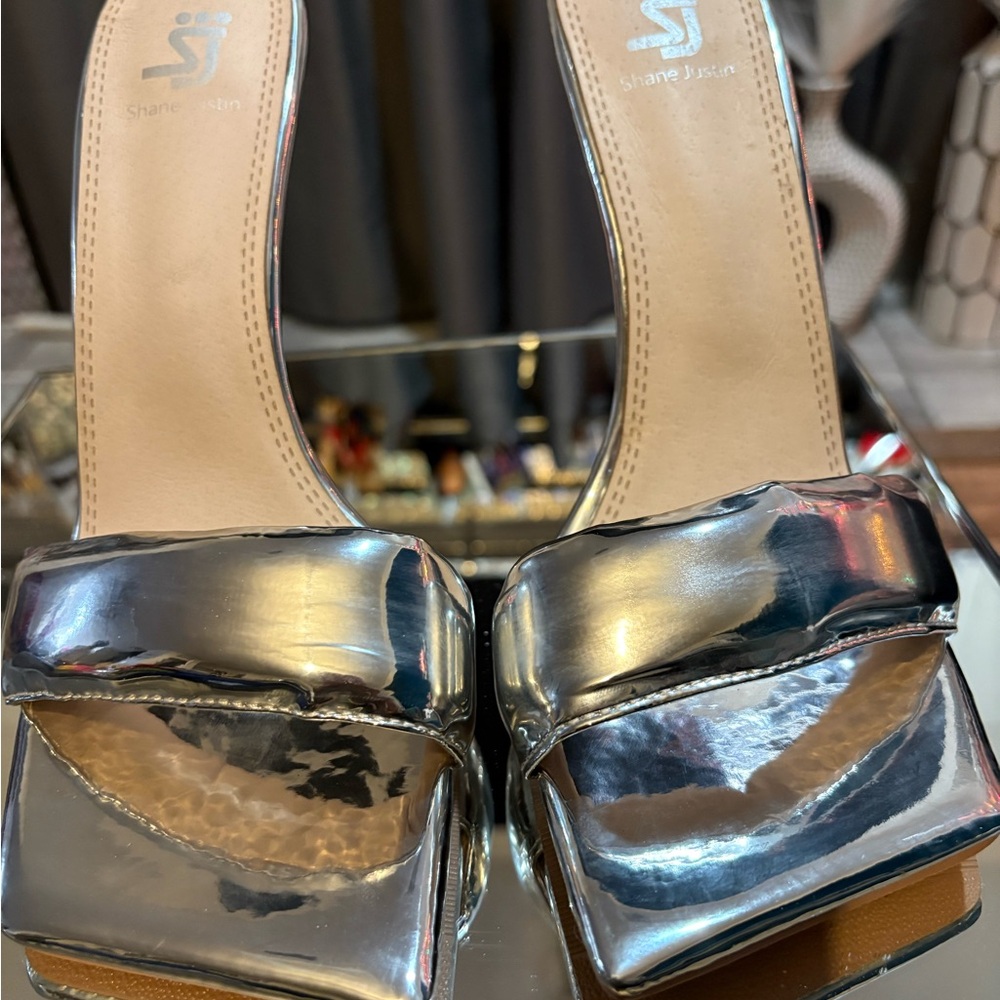 Shane Justin Chrome Women's Heels